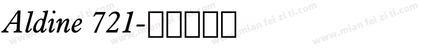 Aldine 721字体转换